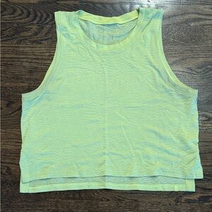Women's Sleeveless Lime Green Top